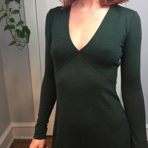 Wilfred Free Green Stretchy Skater Mini Dress - Picture 6 of 8